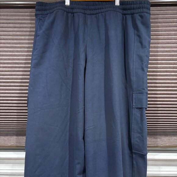 Athleta Women's Retroterry High Rise Wide Leg Cargo Pant Navy SZ: XL - Picture 9 of 12